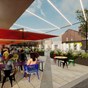 Redditch New Plazza proposal  Dining South West Perspective